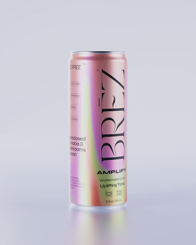 Brez Amplify | Watermelon & Lime | 5mg THC, 5mg CBD