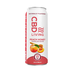 CBD Living Peach Honey Sparkling Water