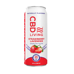 CBD Living Strawberry Lavender Sparkling Water