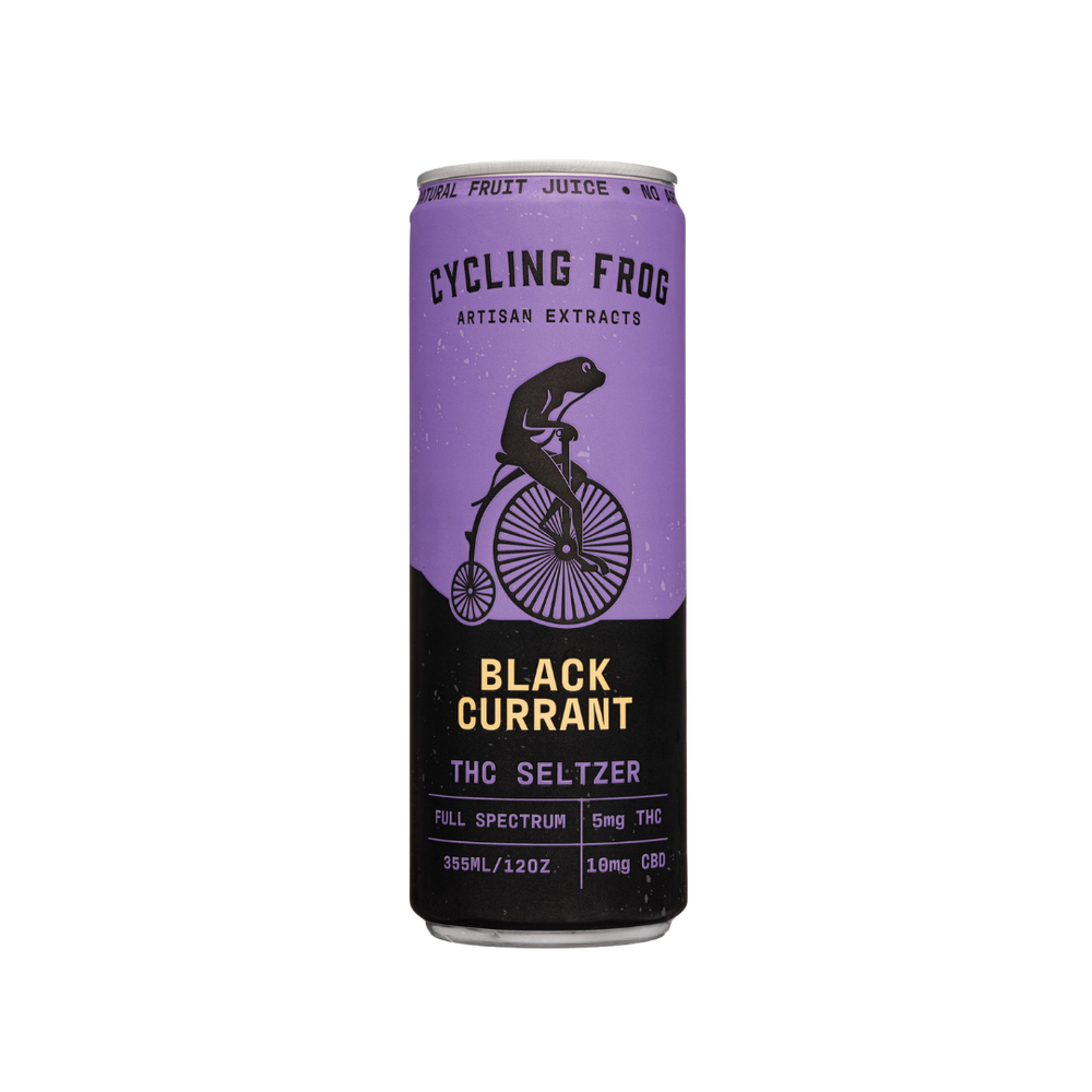 Cycling Frog Seltzer Black Currant | 5mg THC/10mg CBD